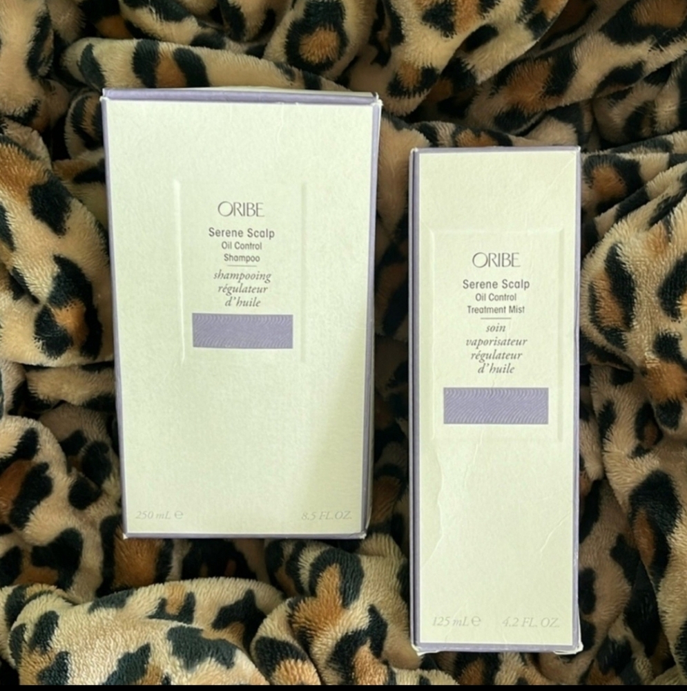 NEW ORIBE Serene Scalp Oil Control Shampoo (8.5oz)& Treatment Mist (4.2oz)